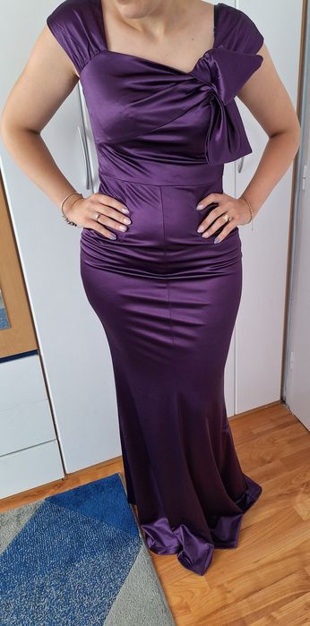 Rochie ocazie seara noua satin elganta