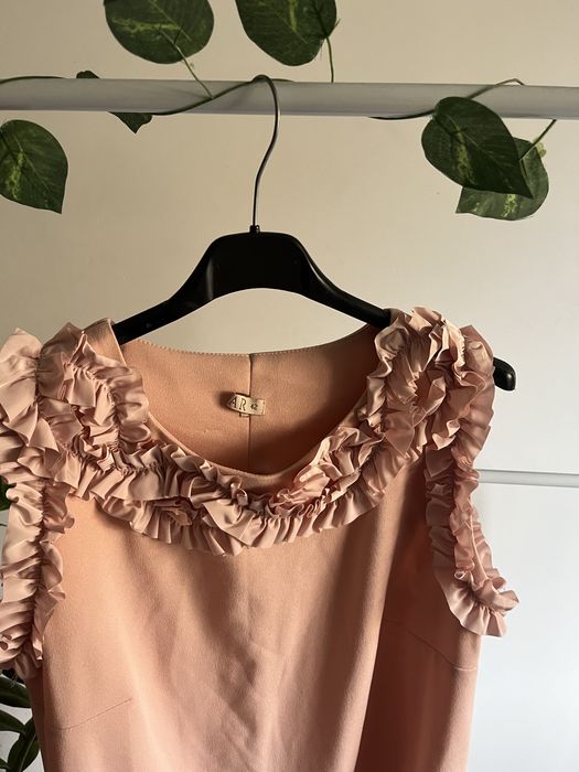 Rochie elegantă roz pudrat mărimea 42