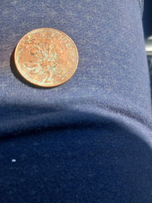 Монета от два пенса с лика на Елизабет II Година - 1971