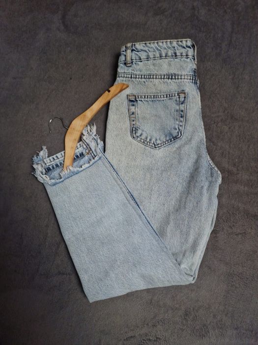 Blugi cu talie inalta Denim