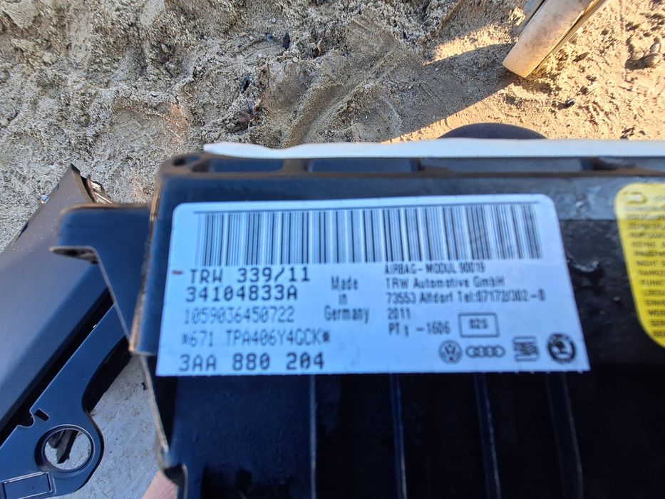 Airbag volan ,airbag pasager ,centuri fata Vw Passat B7