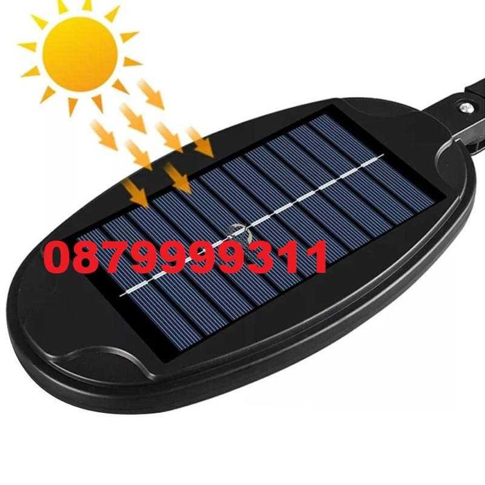 Соларна LED Улична ЛАМПА 600 W  ОВАЛНА, 96 LED COB крушка градина