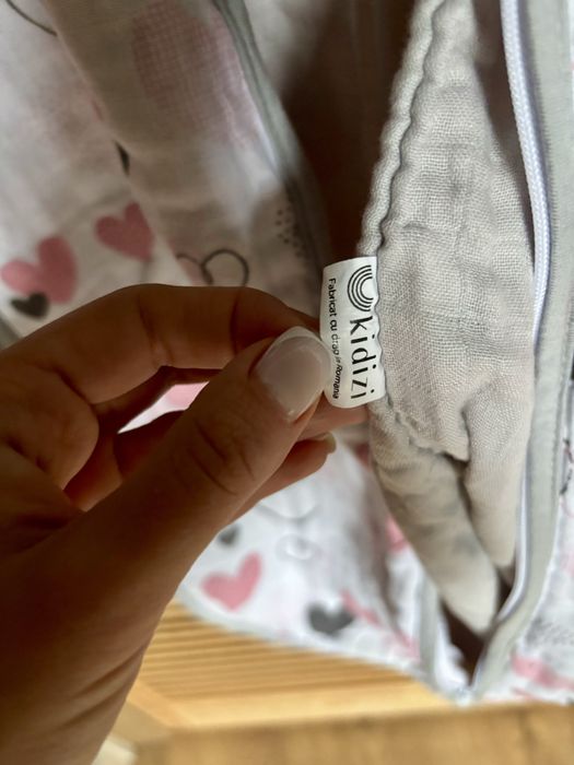 Saci de dormit pentru copii, din muselina, 90 cm