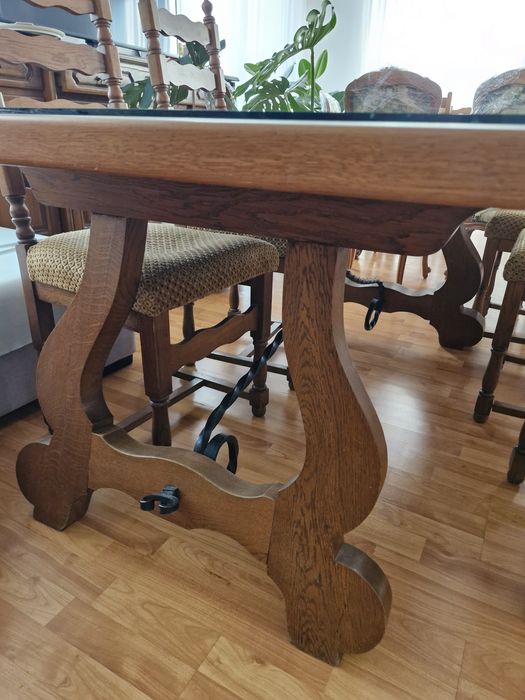 Masa lemn masiv + 6scaune