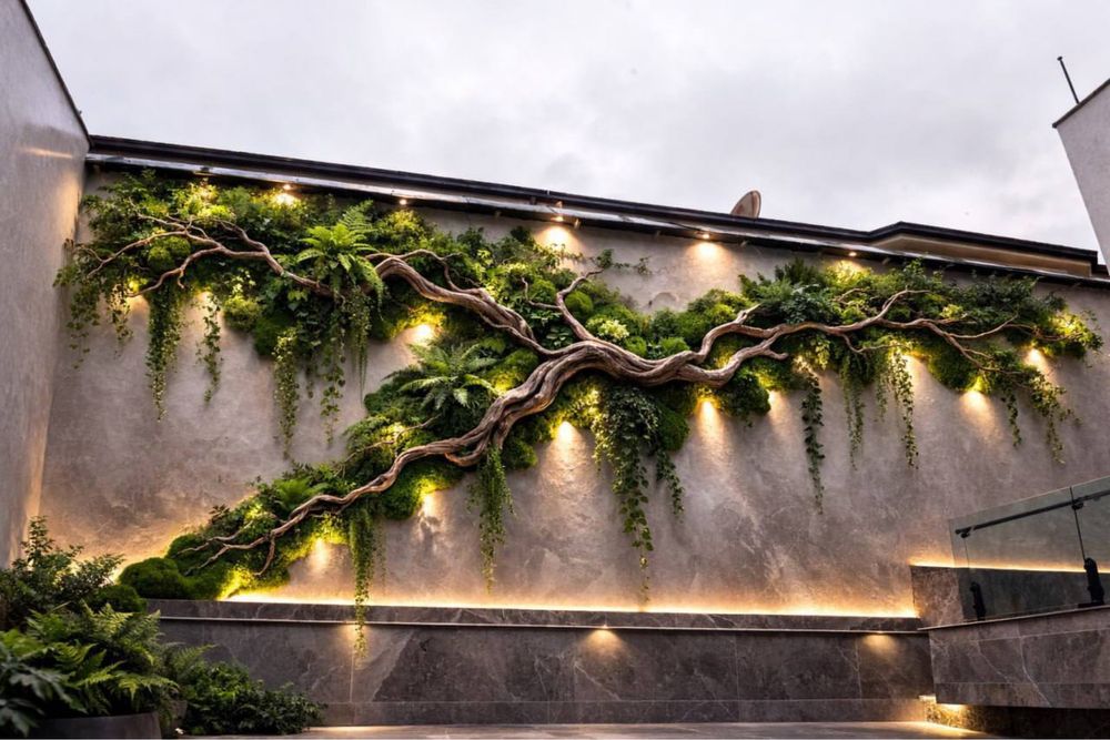 Искусственный озеленение цветы, мох,фитостена декора,  суний гулар