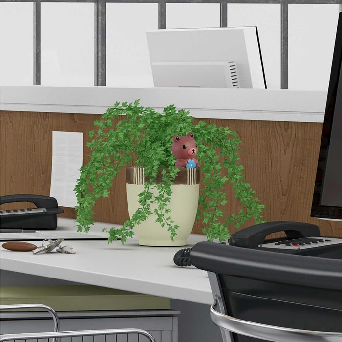 Set 4 conuri udare in forma de ursulet sistem automat ceramica 100 ml