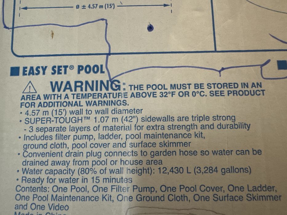 Piscina  intex sigilata noua