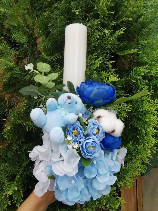 Arcada cu baloane și decorațiuni botez, petrecere și cumătrie