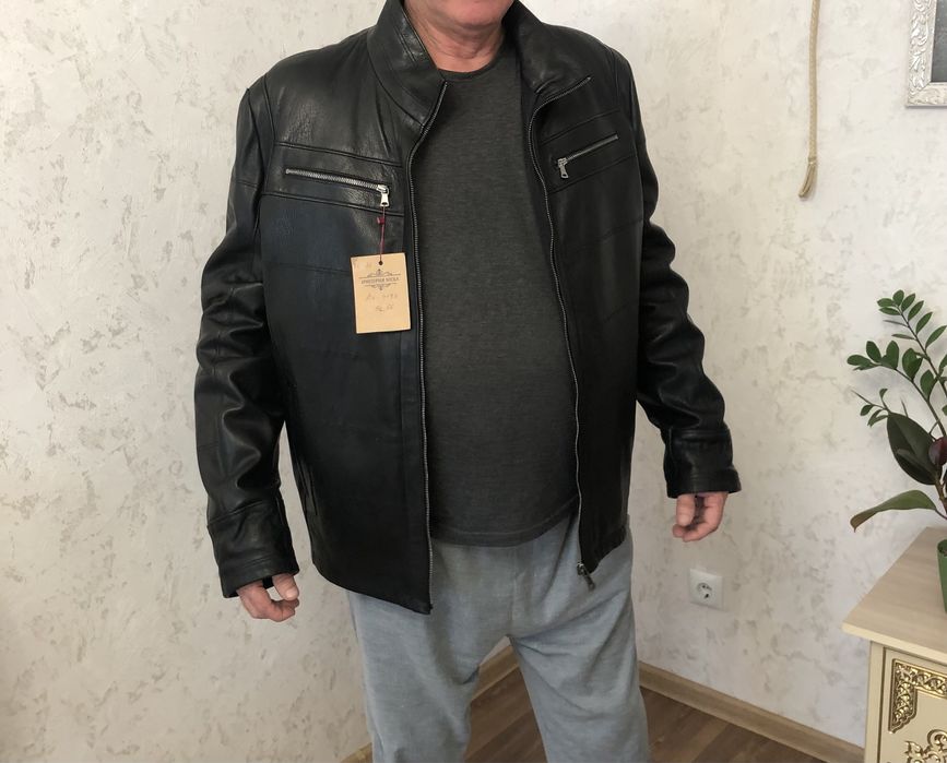 Кожаная куртка 80 тыс тенге