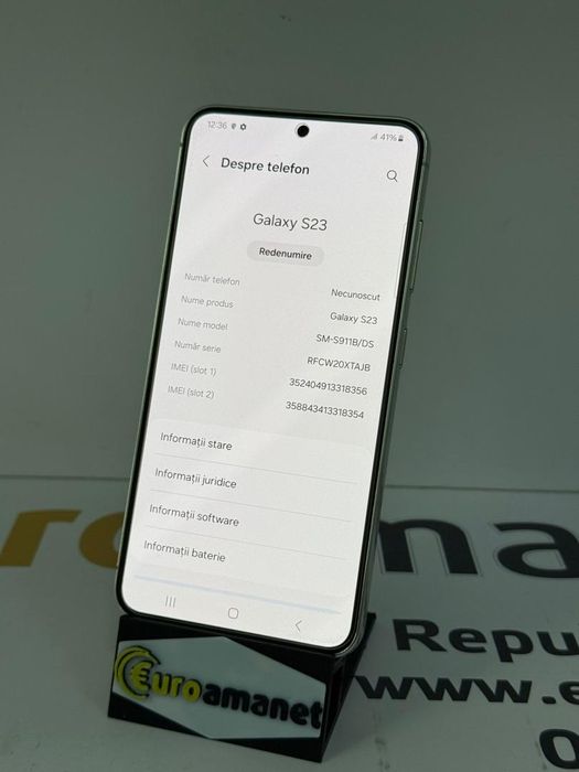 Telefon mobil Samsung Galaxy S23, Dual SIM, 8GB RAM, 128GB, 5G, -G-