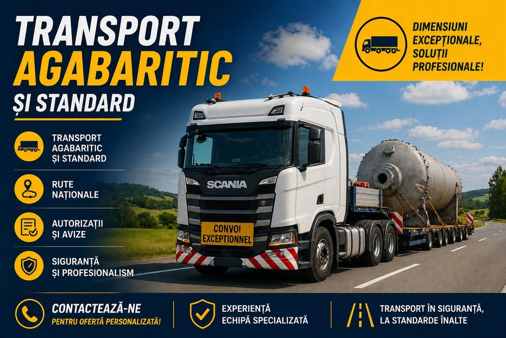 TRANSPORT auto agabaritic si standard