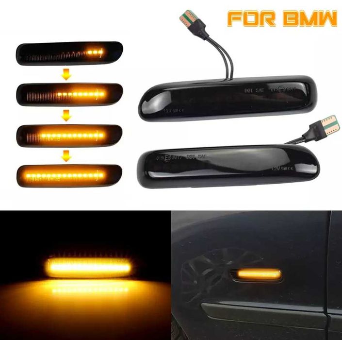 Бягащи мигачи BMW E46 Преди фейслифт LED Динамични БМВ Е46