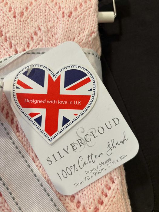 Paturica pentru nou nascuti SILVERCLOUD, Culoare Roz, 70x90cm, bumbac