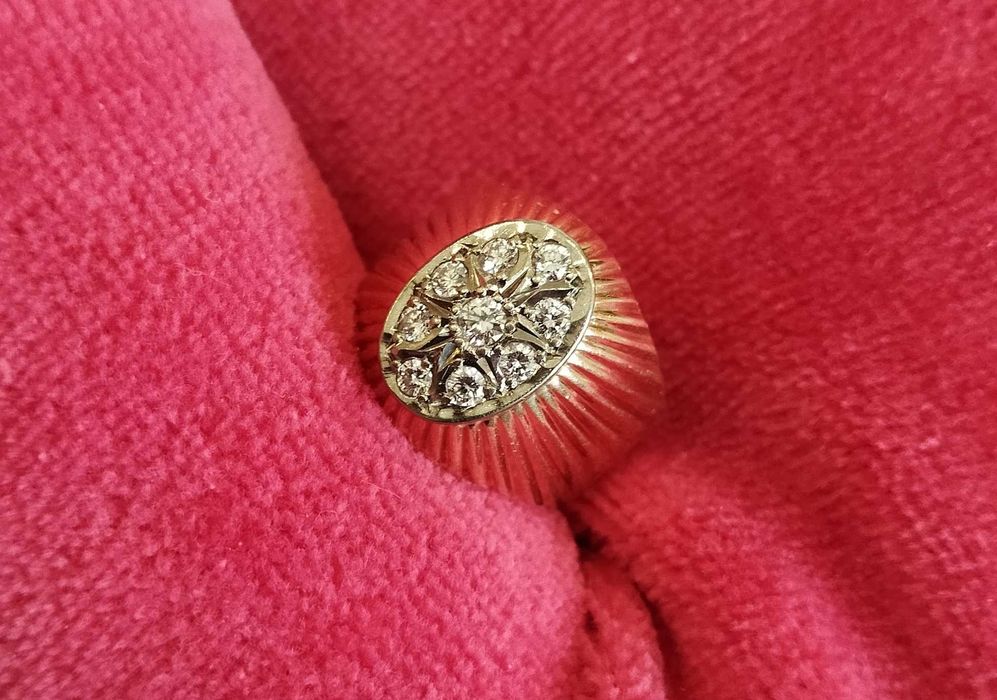 кольцо перстень бриллиантовый "Султан" СССР Ереван