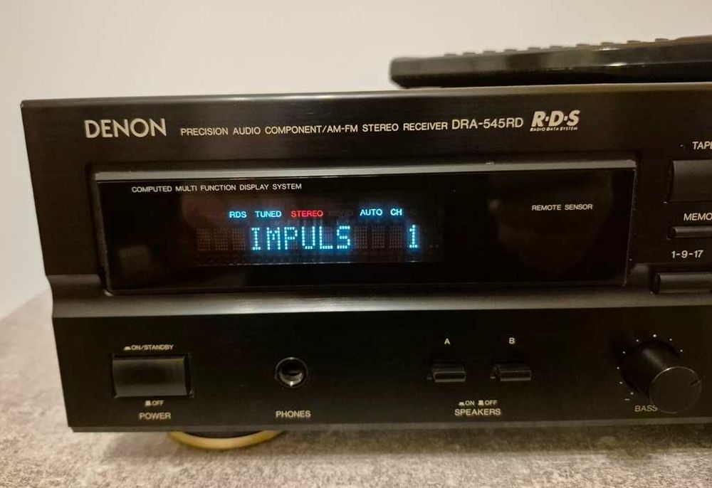Vand DENON DRA 545RD + telecomanda, impecabil.