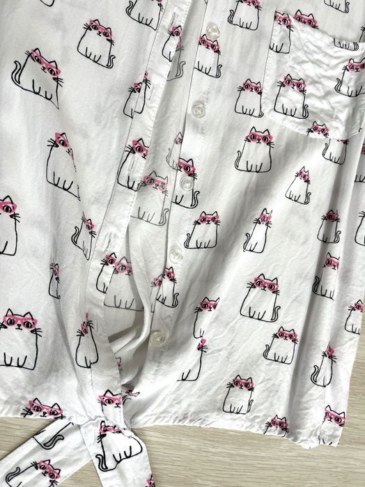 Camasa cu pisici cu ochelari