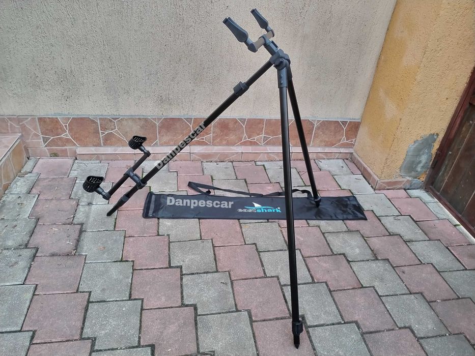 Rod pod Eastshark RIVER Tripod 2 posturi pt. pescuit pe rau la feeder