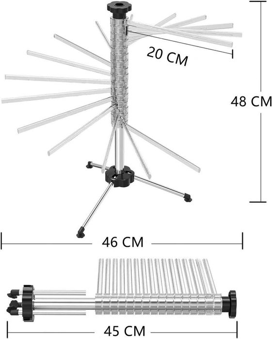 Uscator de paste pliabil, pana la 2kg paste, REDUS de la 140RON