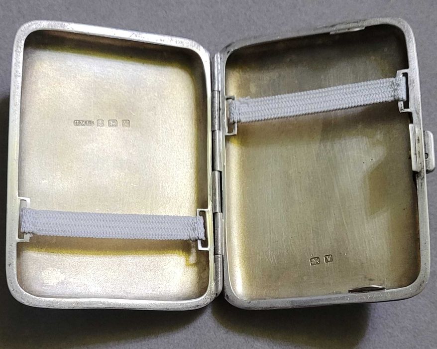 Tabachera antică din argint Henry Williamson