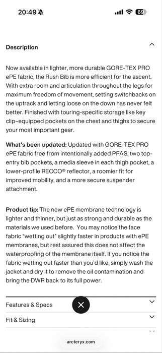 Pantaloni Arcteryx 100% Originali !!!