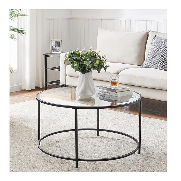 Стъклена холна маса ф60