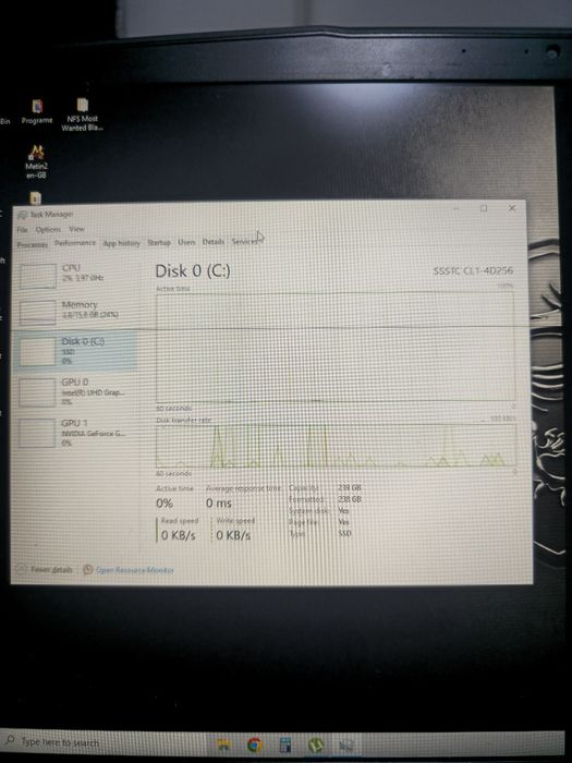 MSI GF63 8RD | i7-8750H | 16GB RAM | GTX 1050 Ti 4GB | Pentru Piese/Re