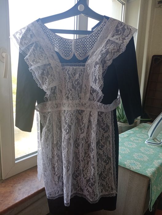 Фартук с платьем на выпускной