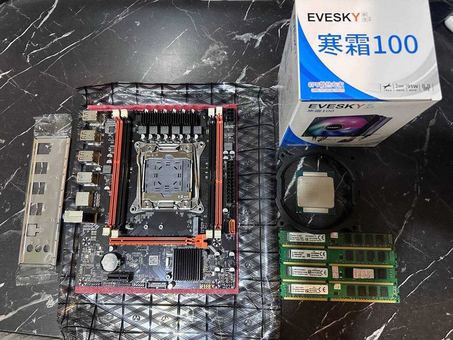 Мощные 12 ядерные комплекты x99 +2673v3 + озу 16 гб ддр3 + куллер