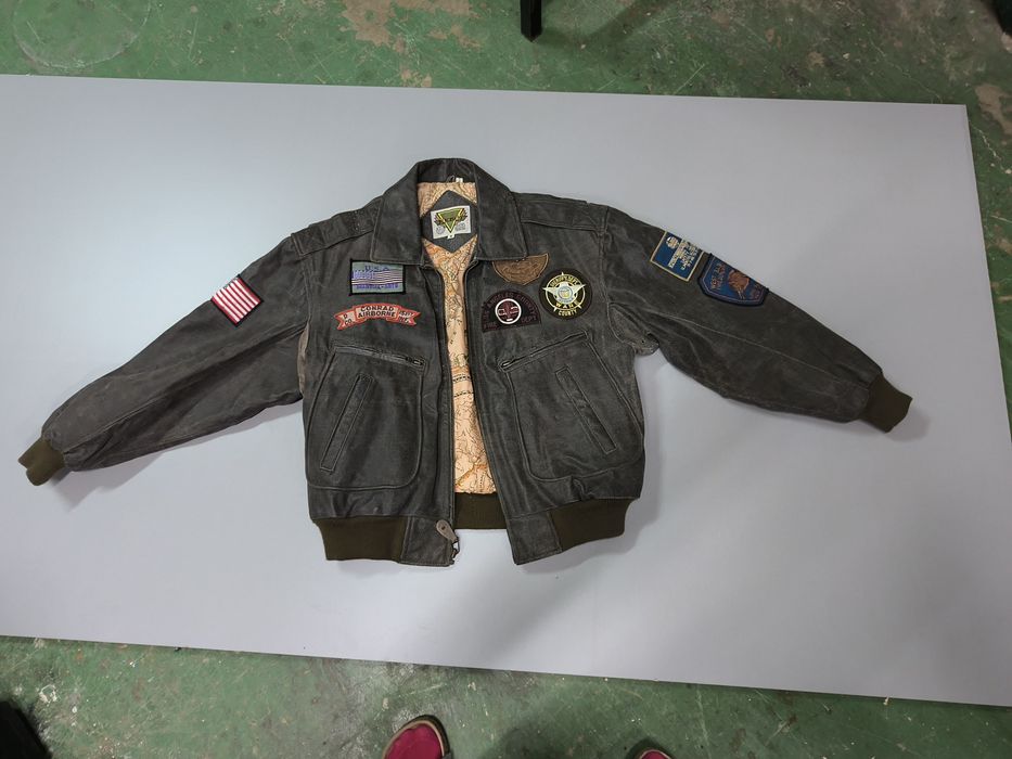 Geaca de piele aviator phase2