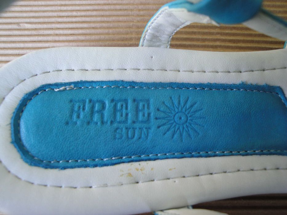 Нови кокетни кожени дамски сандали / летни обувки, естествена кожа