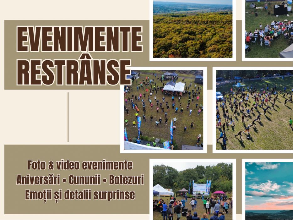 Pachet complet foto-video: dronă, 360°, imobiliare & evenimente