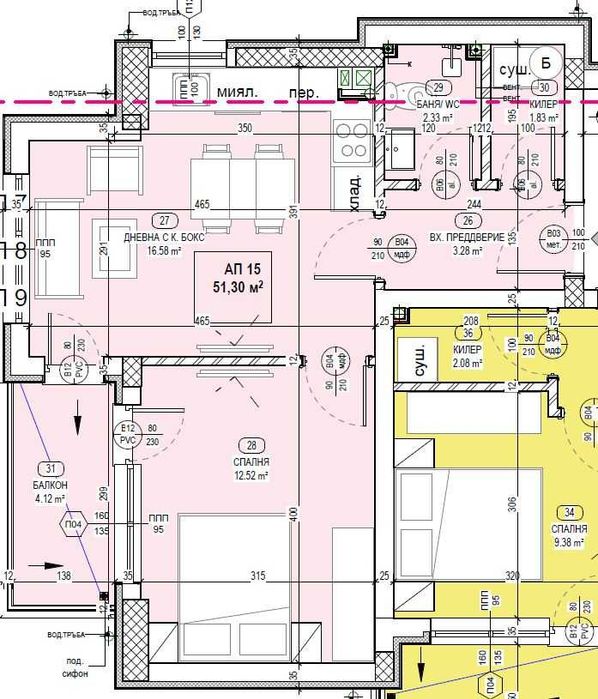Двустаен апартамент - Ново строителство - АКТ 16