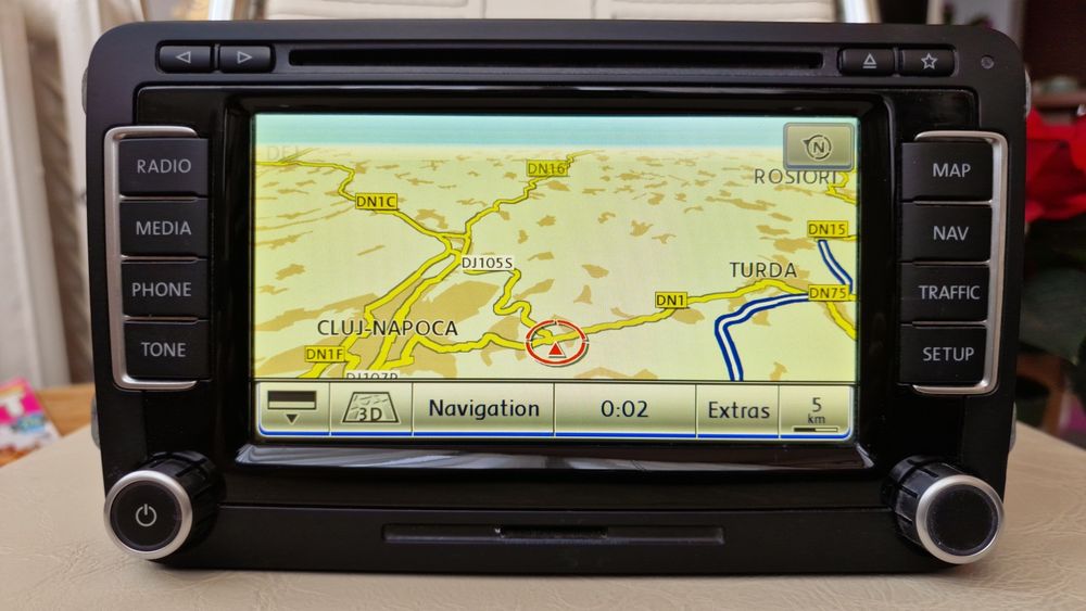 Navigatie VW RNS 510  LED + Harti + Cod Pin + Antena GPS !