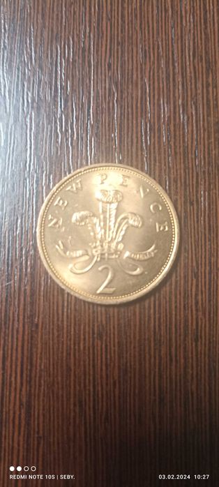 Vând moneda NEW PENCE 2