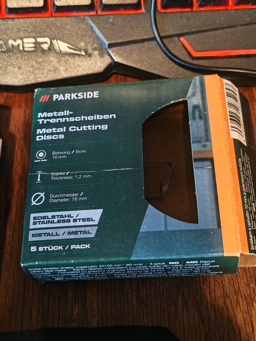 Discuri de taiat parkside pt felx si fierastrau mic 76mm si 89mm