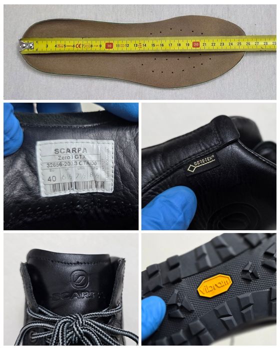 Ghete SCARPA Zero 8 Gore - Tex Mid Vibram, piele, munte, Nr. 40 EU uni