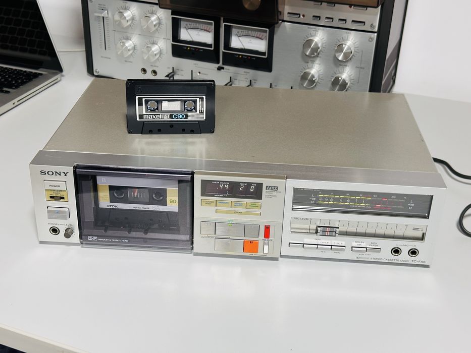 Deck de colecție SONY TC-FX6,mpx,Capuri Sendust&ferrite,servisat,Japan
