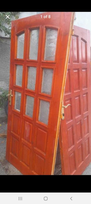 3 дървени врати / 1 стъклена врата