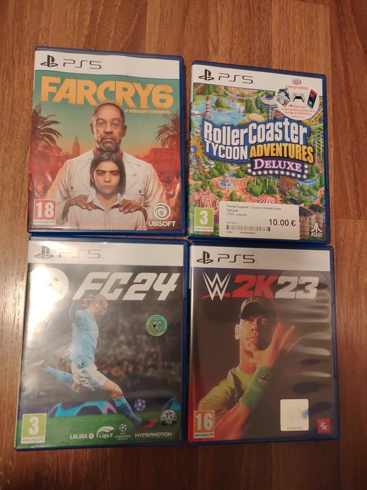 PS5 игри 4 броя 10 Евро за брой