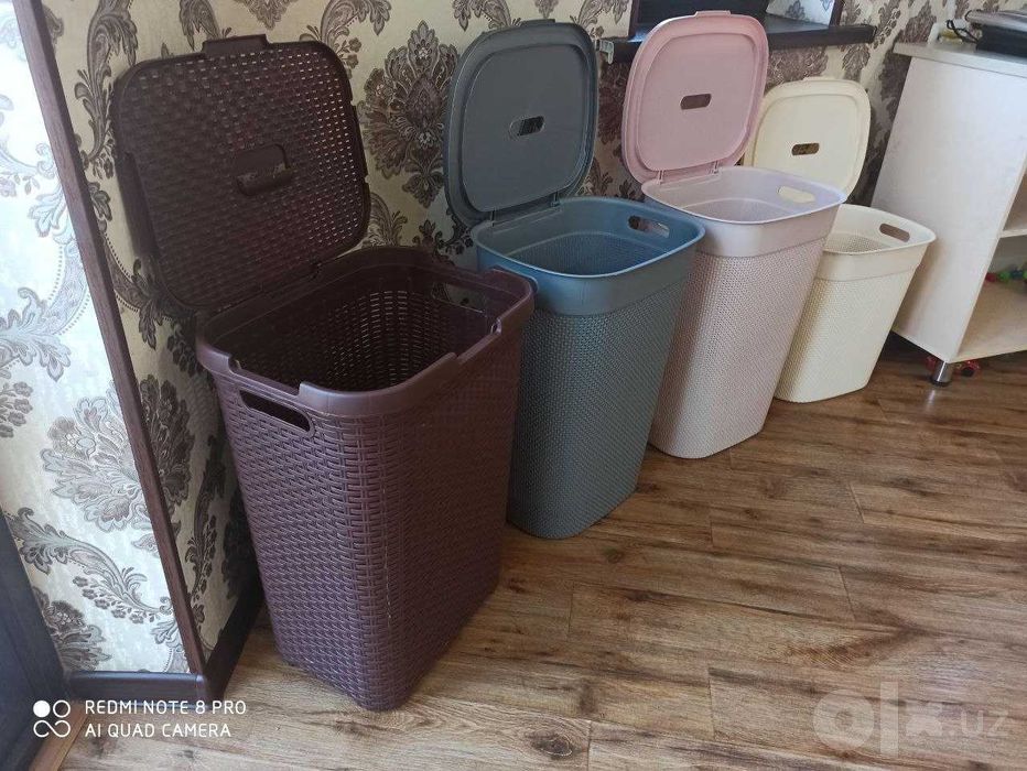 Корзина для белья с крышкой