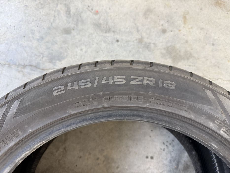 4 Anvelope Nokian 245/45 R18 profil 5mm de vara