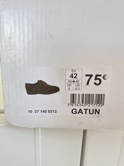ERAM Men’s Official Brown Genuine Leather Dress Shoes 42-43”