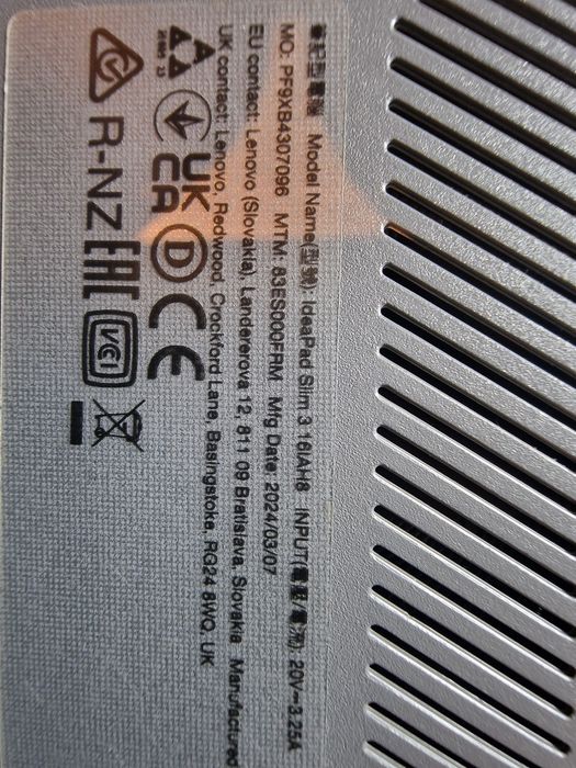 Laptop Lenovo i5 gen12 Ideapad Slim 3