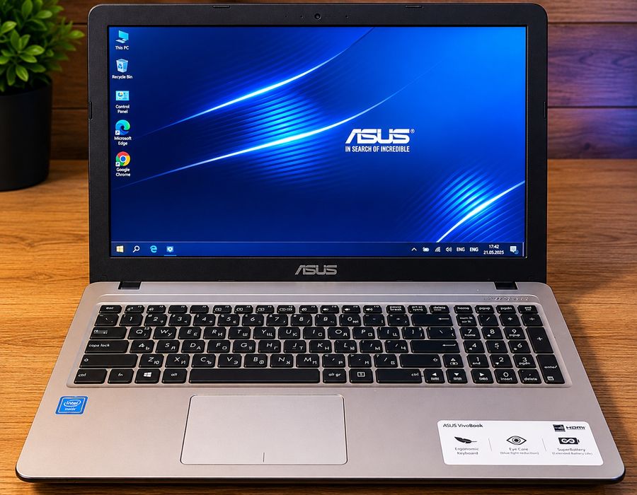 Лаптоп Asus VivoBook X540M (2.6GHz, 4GB, 128GB, 15.6 FHD)