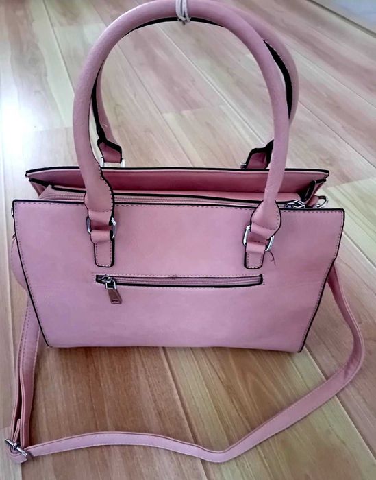 Чанта розова зелена оранжева ЕСПРИ, несесер Ж-П Готие, портмоне Морган