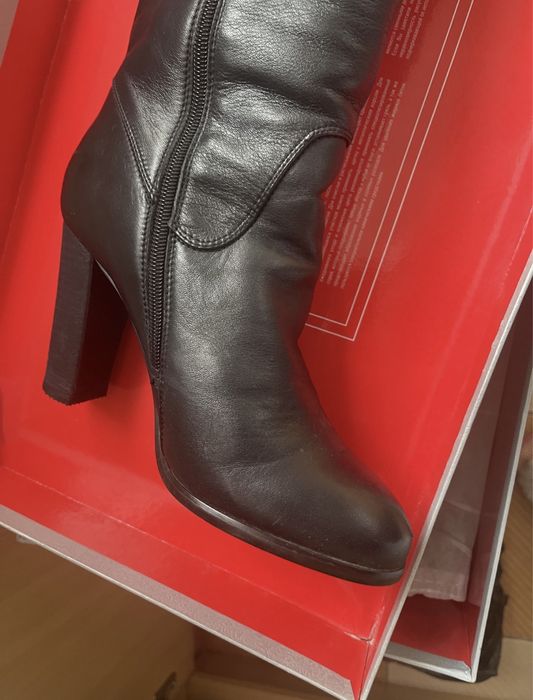 Сапоги трубы кожа 39-40р