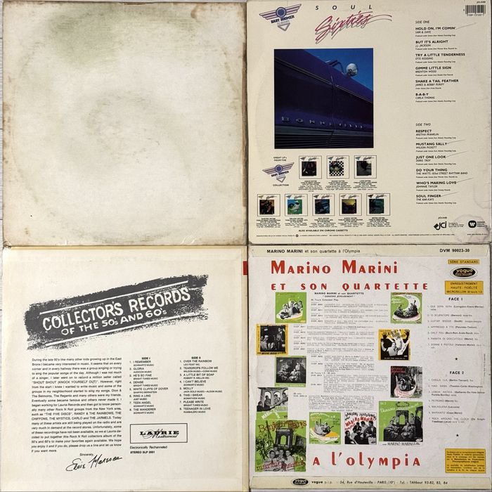 Lot 4 discuri LP, muzica anii 50, 60, presa US