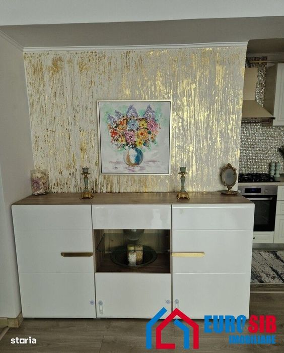 Apartament 3 camere etaj 1 complet mobilat in Sibiu D Stanca