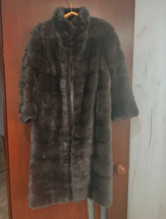 Шуба норковая коричневая