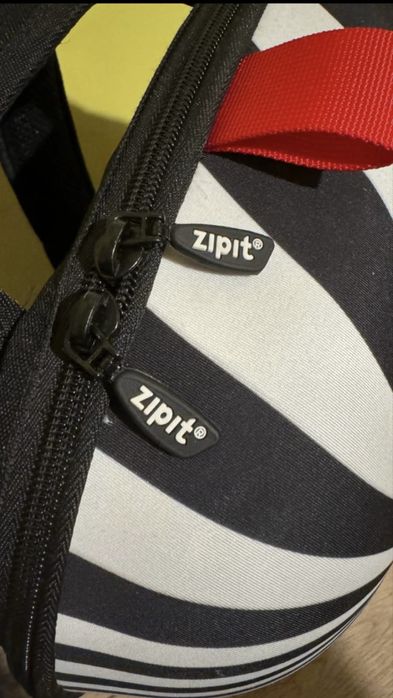Ghiizdan zipp zebra alb negru
